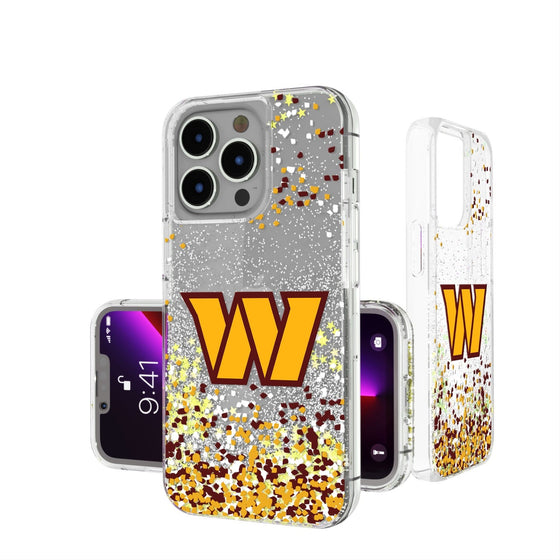 Washington Commanders Confetti Glitter Case - 757 Sports Collectibles