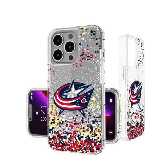 Columbus Blue Jackets Confetti Glitter Case-0