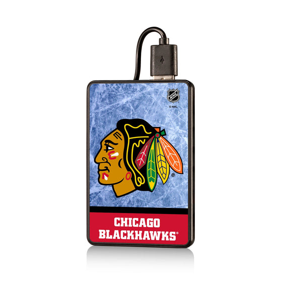 Chicago Blackhawks Ice Wordmark 2500mAh Credit Card Powerbank-0