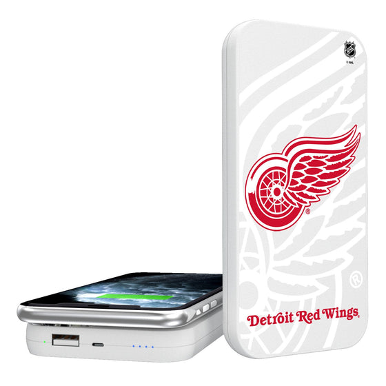 Detroit Red Wings Tilt 5000mAh Portable Wireless Charger-0