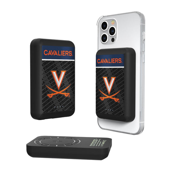 Virginia Cavaliers Endzone Plus Wireless Mag Power Bank-0