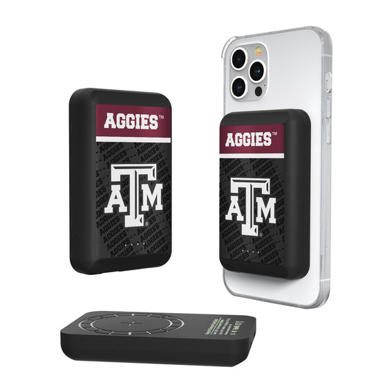 Texas A&M Aggies Endzone Plus 5000mAh Magnetic Wireless Charger-0