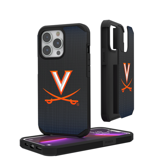 Virginia Cavaliers Linen Rugged Phone Case-0