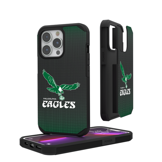 Philadelphia Eagles 1973-1995 Historic Collection Linen Rugged Phone Case-0