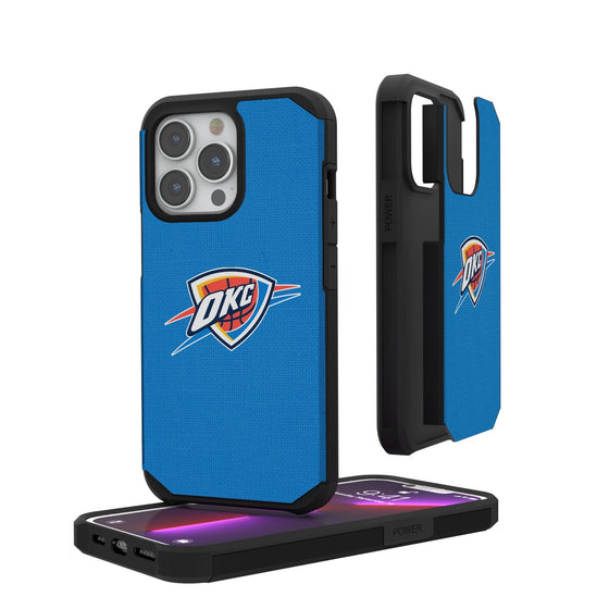 Oklahoma City Thunder Solid Rugged Case-0