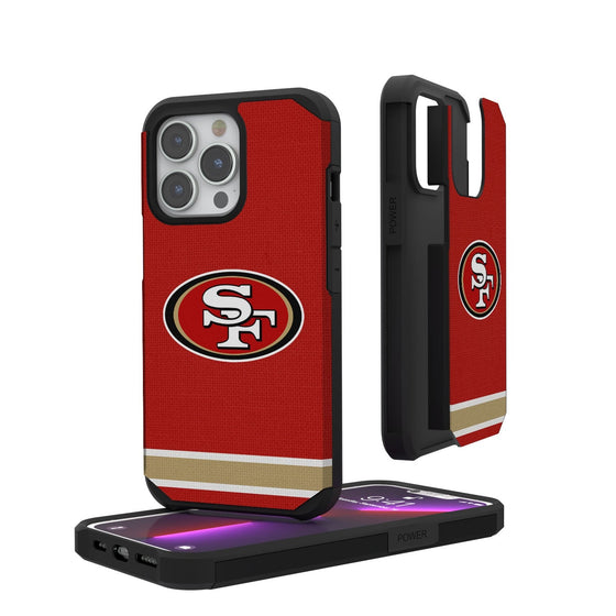 San Francisco 49ers Stripe Rugged Case - 757 Sports Collectibles