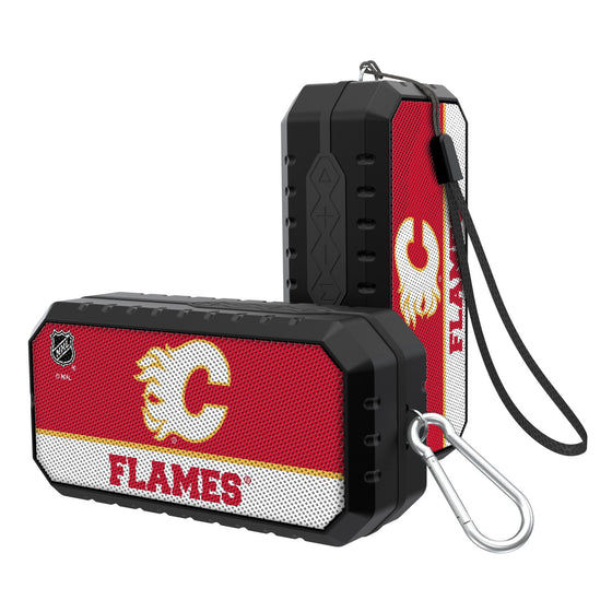 Calgary Flames Solid Wordmark Bluetooth Speaker-0