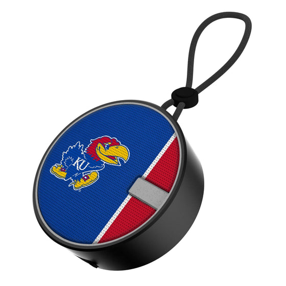 Kansas Jayhawks Solid Wordmark Waterproof Speaker-0