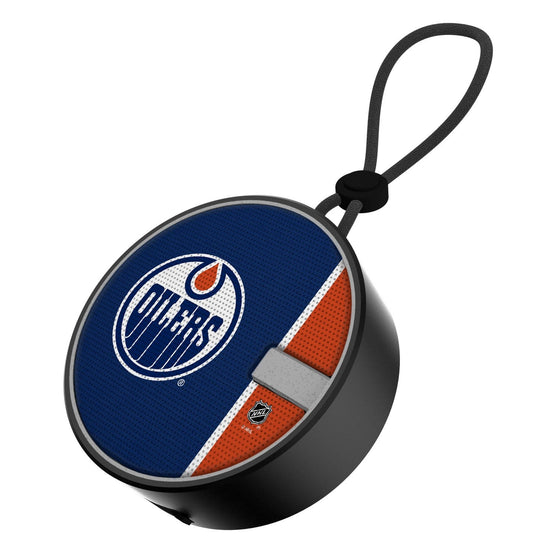 Edmonton Oilers Solid Wordmark Waterproof Speaker-0