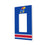 Kansas Jayhawks Stripe Hidden-Screw Light Switch Plate-1