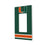 Miami Hurricanes Stripe Hidden-Screw Light Switch Plate-1