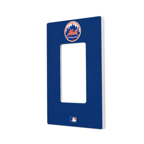 New York Mets Solid Hidden-Screw Light Switch Plate - 757 Sports Collectibles