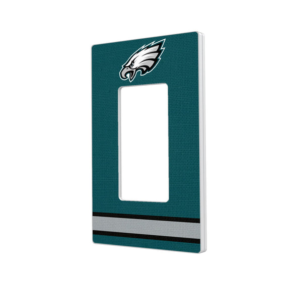 Philadelphia Eagles Stripe Hidden-Screw Light Switch Plate - 757 Sports Collectibles