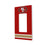 San Francisco 49ers Stripe Hidden-Screw Light Switch Plate - 757 Sports Collectibles