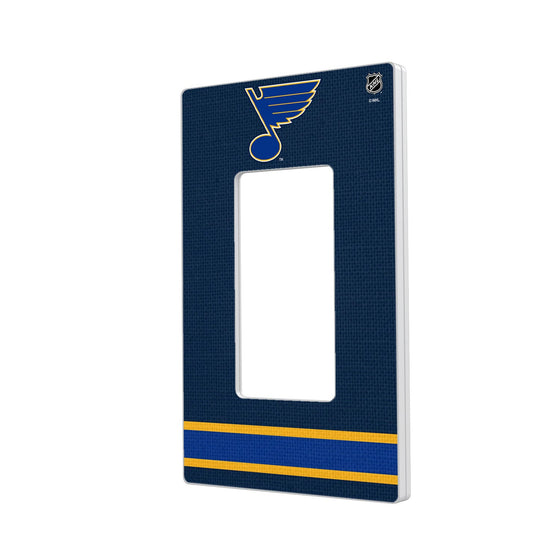 St. Louis Blues Stripe Hidden-Screw Light Switch Plate-1