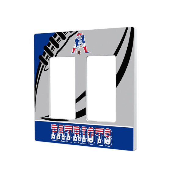 New England Patriots Passtime Hidden-Screw Light Switch Plate - 757 Sports Collectibles