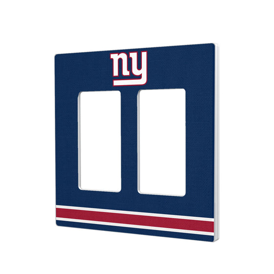 New York Giants Stripe Hidden-Screw Light Switch Plate - 757 Sports Collectibles