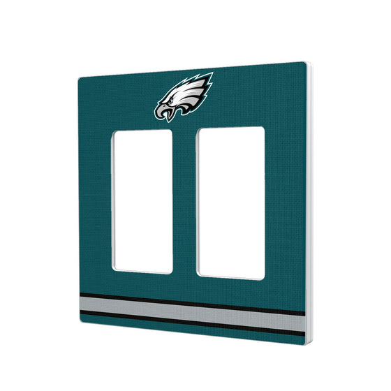 Philadelphia Eagles Stripe Hidden-Screw Light Switch Plate - 757 Sports Collectibles