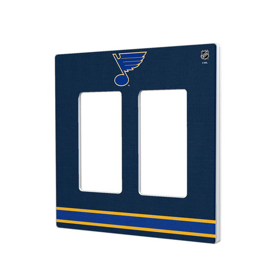 St. Louis Blues Stripe Hidden-Screw Light Switch Plate-3