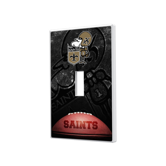 New Orleans Saints Legendary Hidden-Screw Light Switch Plate - 757 Sports Collectibles