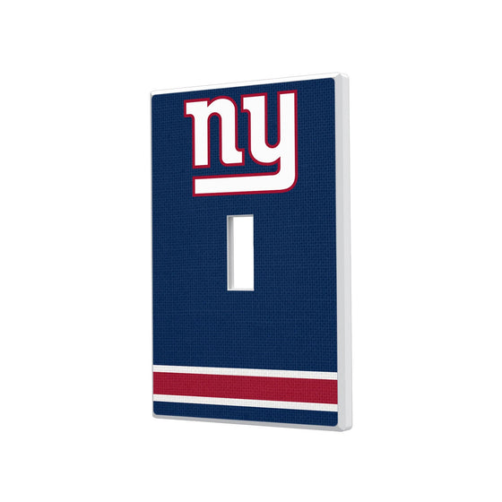 New York Giants Stripe Hidden-Screw Light Switch Plate - 757 Sports Collectibles