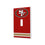 San Francisco 49ers Stripe Hidden-Screw Light Switch Plate - 757 Sports Collectibles