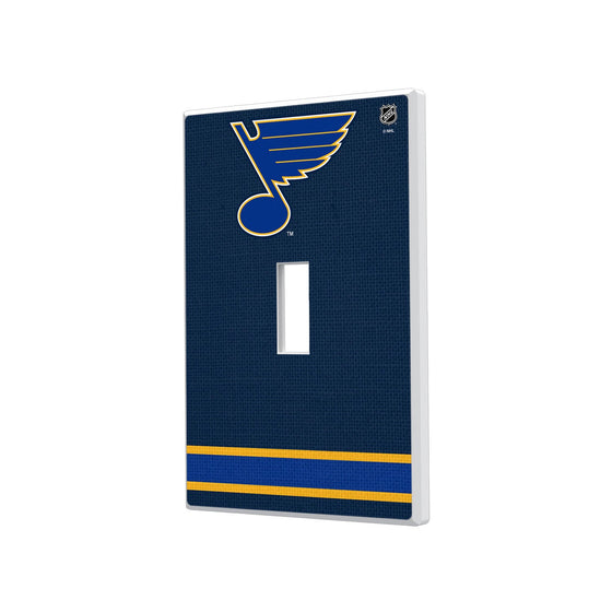 St. Louis Blues Stripe Hidden-Screw Light Switch Plate-0