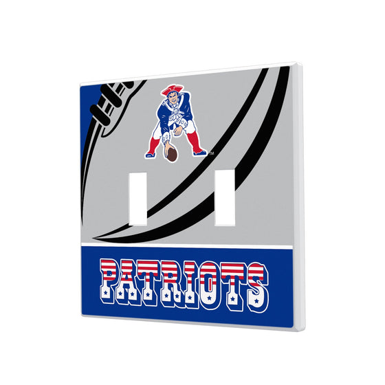 New England Patriots Passtime Hidden-Screw Light Switch Plate - 757 Sports Collectibles