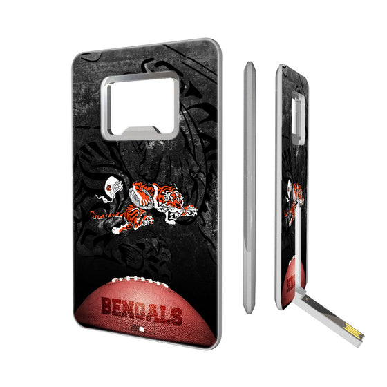 Cincinnati Bengals Legendary Credit Card USB Drive with Bottle Opener 32GB - 757 Sports Collectibles