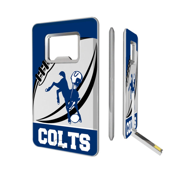 Baltimore Colts 1946 Historic Collection Passtime Credit Card USB Drive with Bottle Opener 32GB - 757 Sports Collectibles