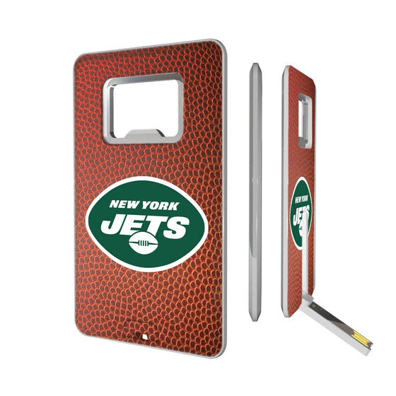 New York Jets Football Credit Card USB Drive with Bottle Opener 16GB - 757 Sports Collectibles