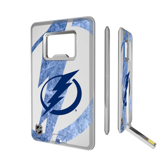 Tampa Bay Lightning Ice Tilt Credit Card USB Drive with Bottle Opener 32GB-0