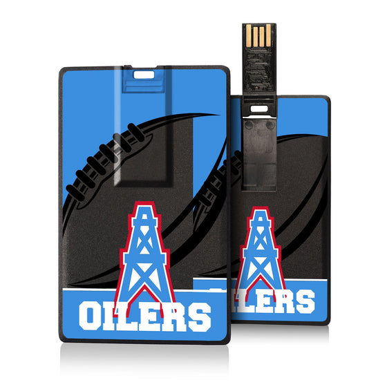 Houston Oilers Passtime Credit Card USB Drive 32GB - 757 Sports Collectibles