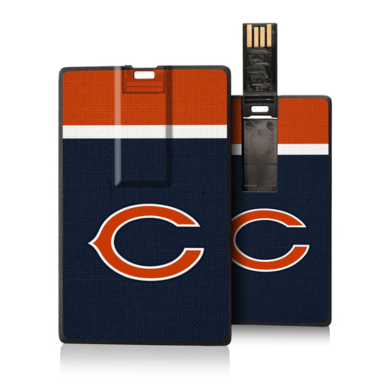 Chicago Bears Stripe Credit Card USB Drive 16GB - 757 Sports Collectibles