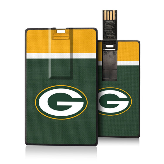 Green Bay Packers Stripe Credit Card USB Drive 16GB - 757 Sports Collectibles