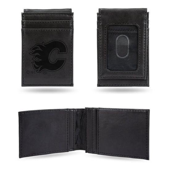 NHL Calgary Flames Premium Front Pocket Wallet - Compact/Comfortable  
