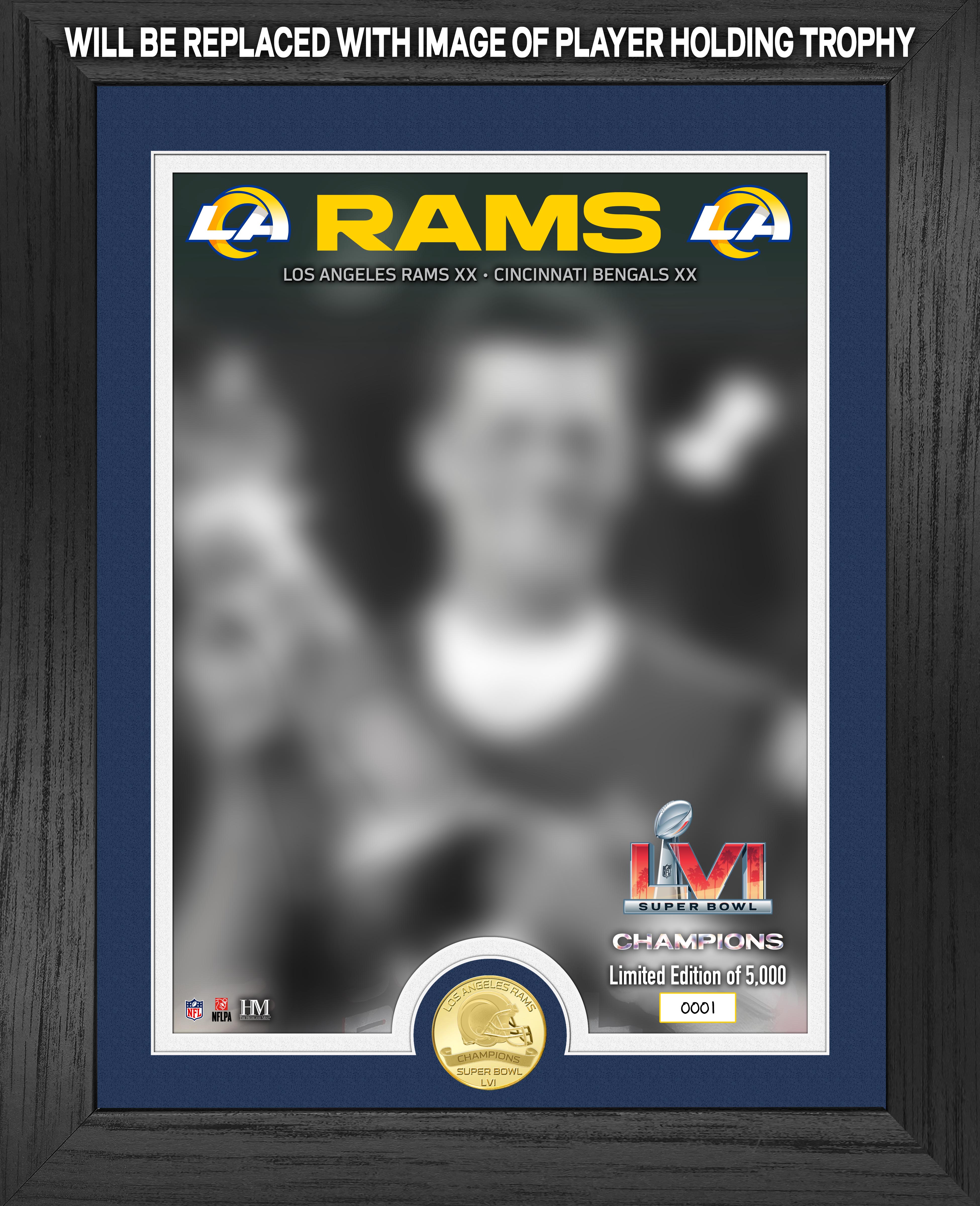 Highland Mint Los Angeles Rams Super Bowl LVI Champions 13'' x