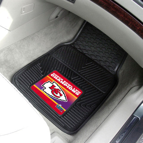 Kansas City Chiefs Super Bowl LVII 2-pc Vinyl Car Mat Set