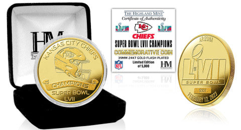 Kansas City Chiefs Super Bowl LVII Champions Gold Mint Coin