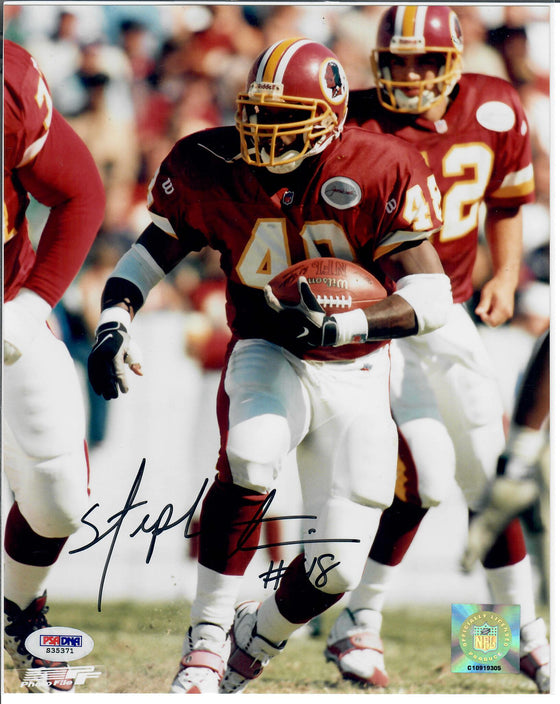 Washington Commanders Stephen Davis Signed Autograph 8x10 Photo - PSA COA - 757 Sports Collectibles