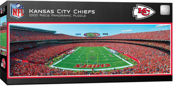 Stadium Panoramic - Kansas City Chiefs 1000 Piece NFL Sports Puzzle - End View