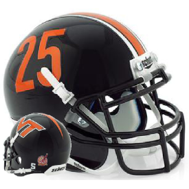 Michael Vick Signed Virginia Tech Hokies White Speed Mini Helmet (JSA –