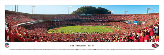 San Francisco 49Ers - 50 Yard Line - Unframed - 757 Sports Collectibles