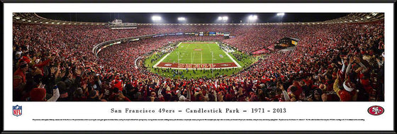 San Francisco 49Ers - End Zone Farewell - Standard Frame - 757 Sports Collectibles