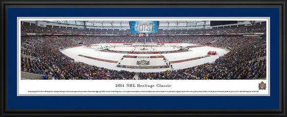 2014 NHL Heritage Classic - Canucks Deluxe Frame - 757 Sports Collectibles