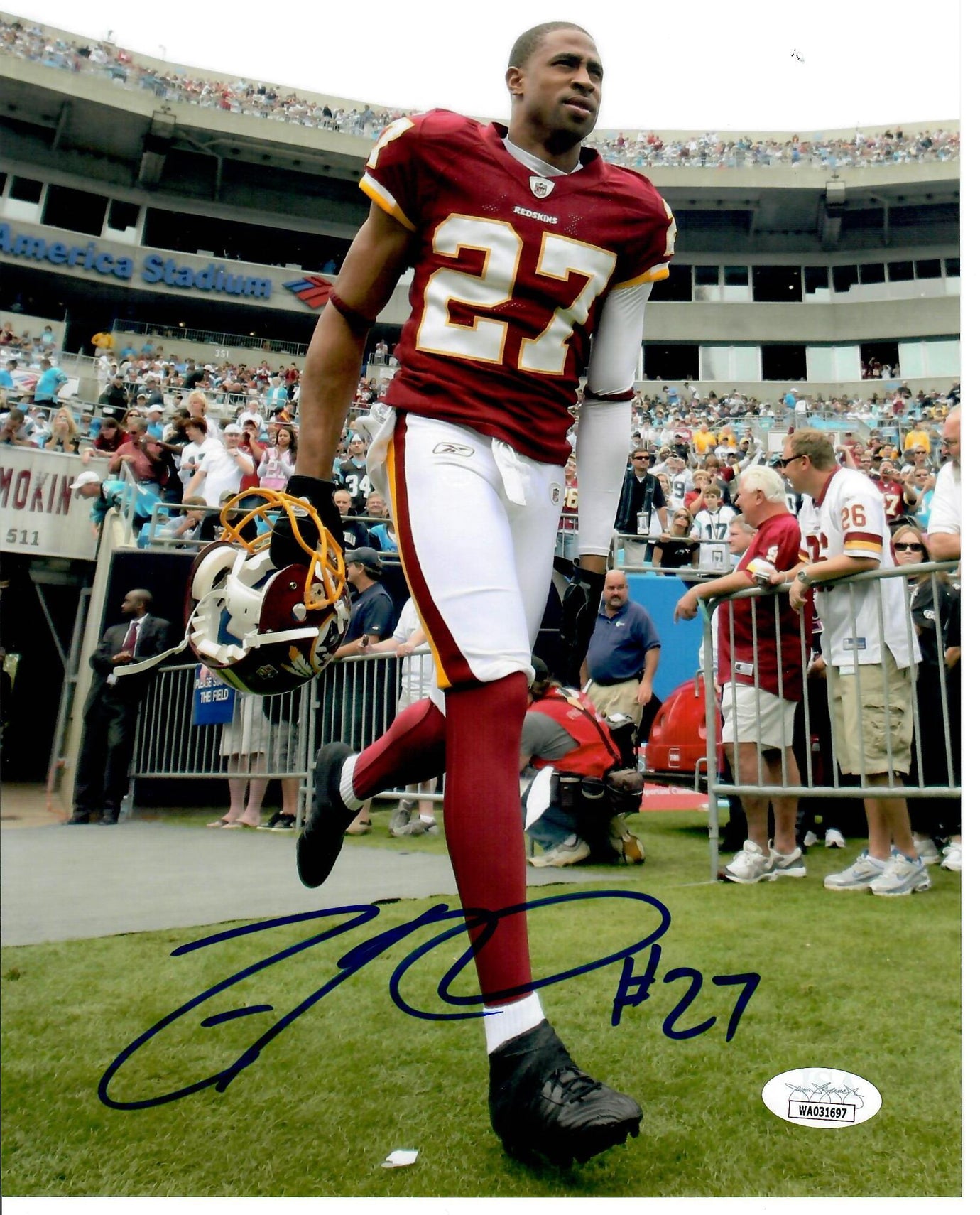 Authentic Redskins Fred Smoot Autograph outlets