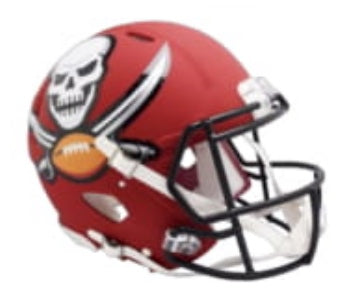 Tampa Bay Buccaneers AMP Alternate Series Riddell Speed Mini Football Helmet