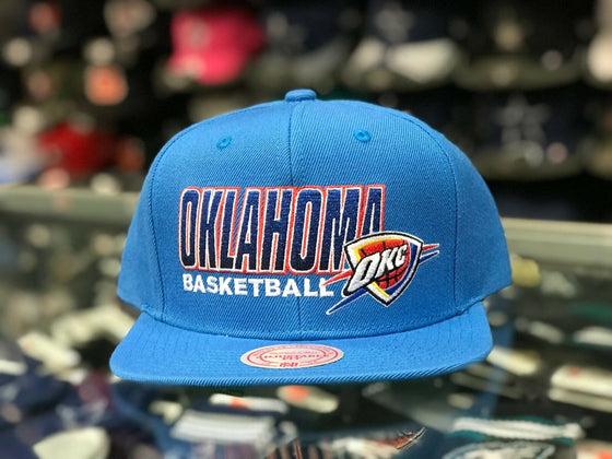 Oklahoma City Thunder SCORE KEEPER Snapback Mitchell & Ness NBA Adjustable  Hat