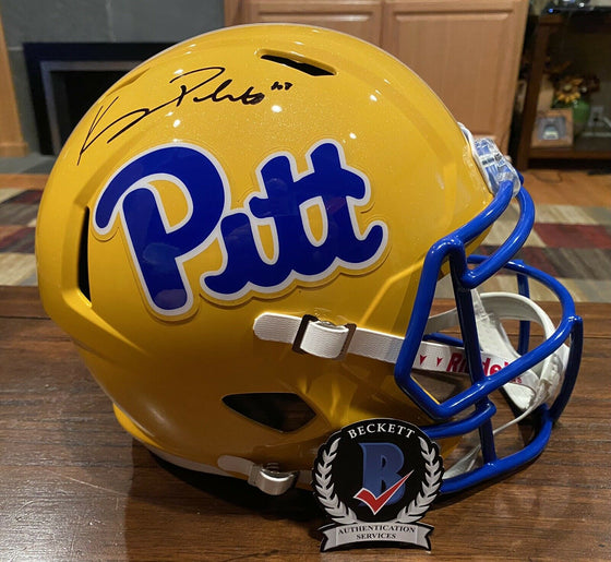 Kenny Pickett Signed Pittsburgh Panthers Full-Size Speed Helmet (Beckett)