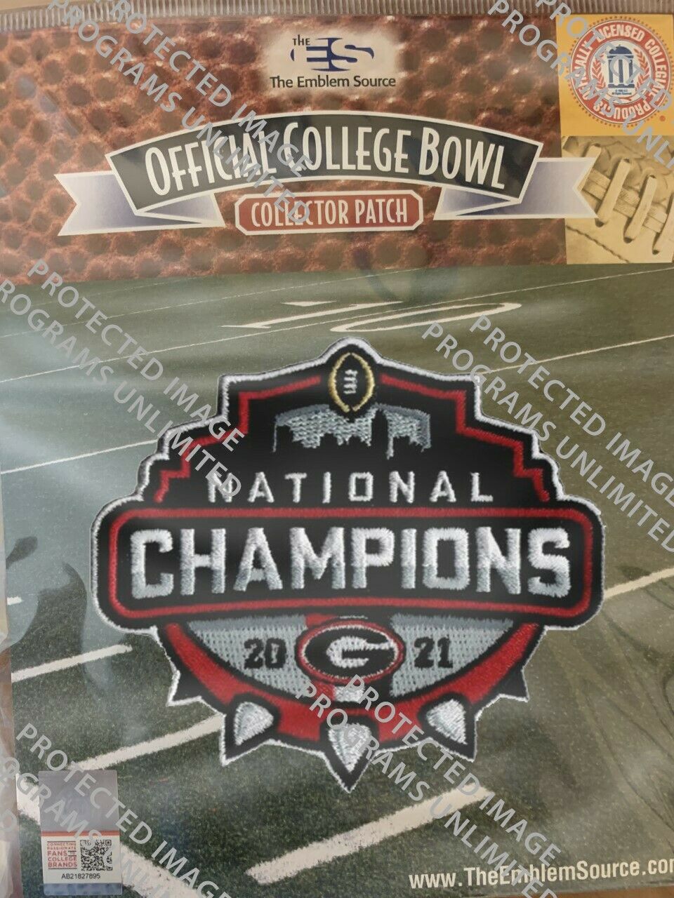 Georgia Bulldogs 2021 National Champions Collectible Patch